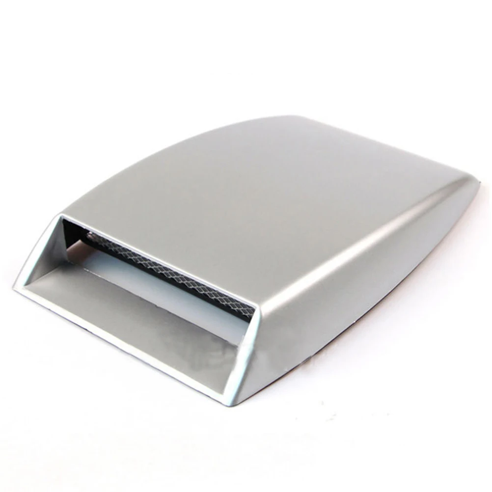 

New Universal Car Fake 3D Vent Plastic Sticker Hood Scoop Exterior Decoration Black, White, Silver color