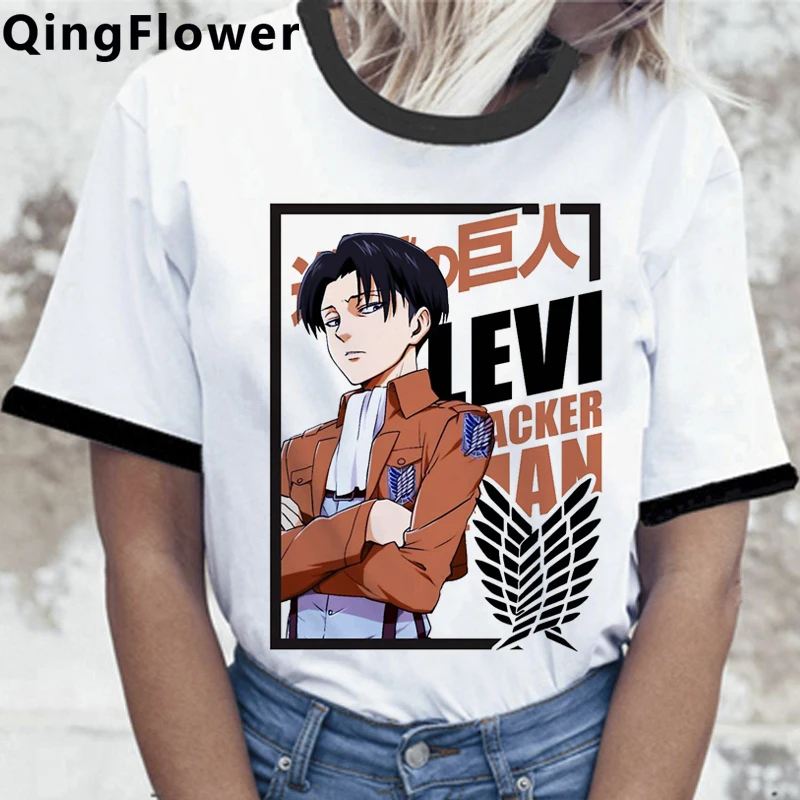 

Attack on Titan Shingeki No Kyojin T Shirt Unisex Kawaii Anime T-shirt Titan Attack Cartoon Tshirt Graphic Top Tee