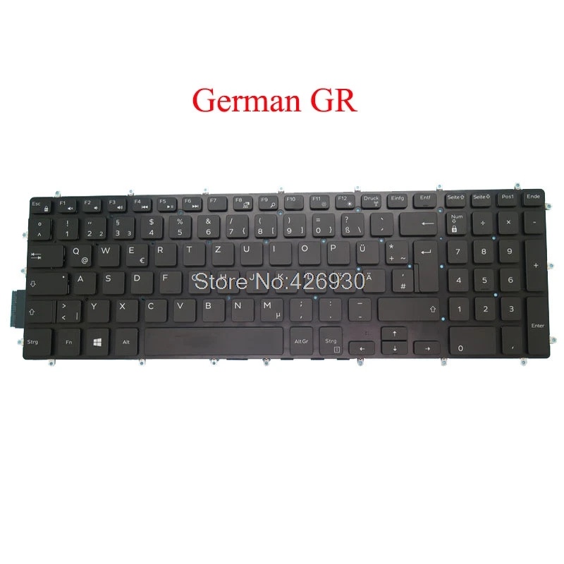 

GR Keyboard For DELL For Inspiron 5565 5567 7566 7567 7577 5765 5767 7773 7778 7779 5570 5575 5770 5775 7570 3590 German new