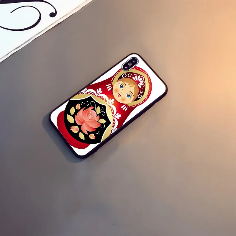 russian dolls pattern matryoshka soft phone case for iphone x xs xr xsmax 11 12pro max 5s se 2020 6splus 7 8plus 12mini cover free global shipping