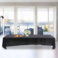 145x320cm rectangle shaped tablecloth table cover stain resistant banquet wedding party decor transparent disposable