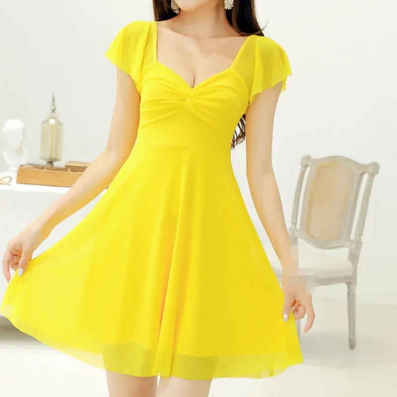 Женское платье с глубоким вырезом B3979 - купить по выгодной цене |