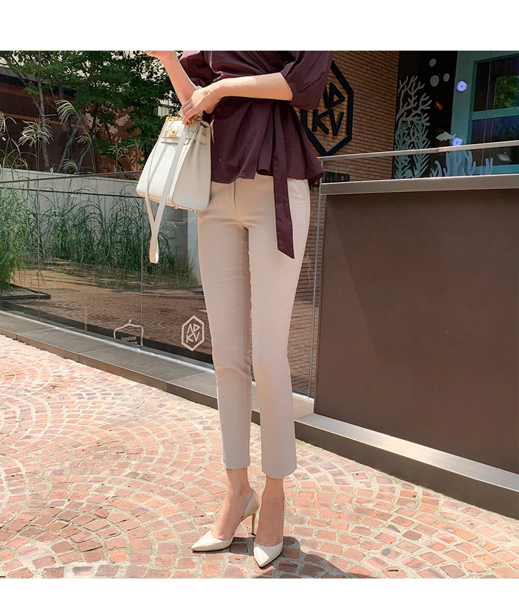 H Han queen/однотонные рубашки с рукавами-фонариками На Шнуровке Для женщин, осенняя шикарная рабочая одежда, блузки, рабочая одежда, модная рубашка