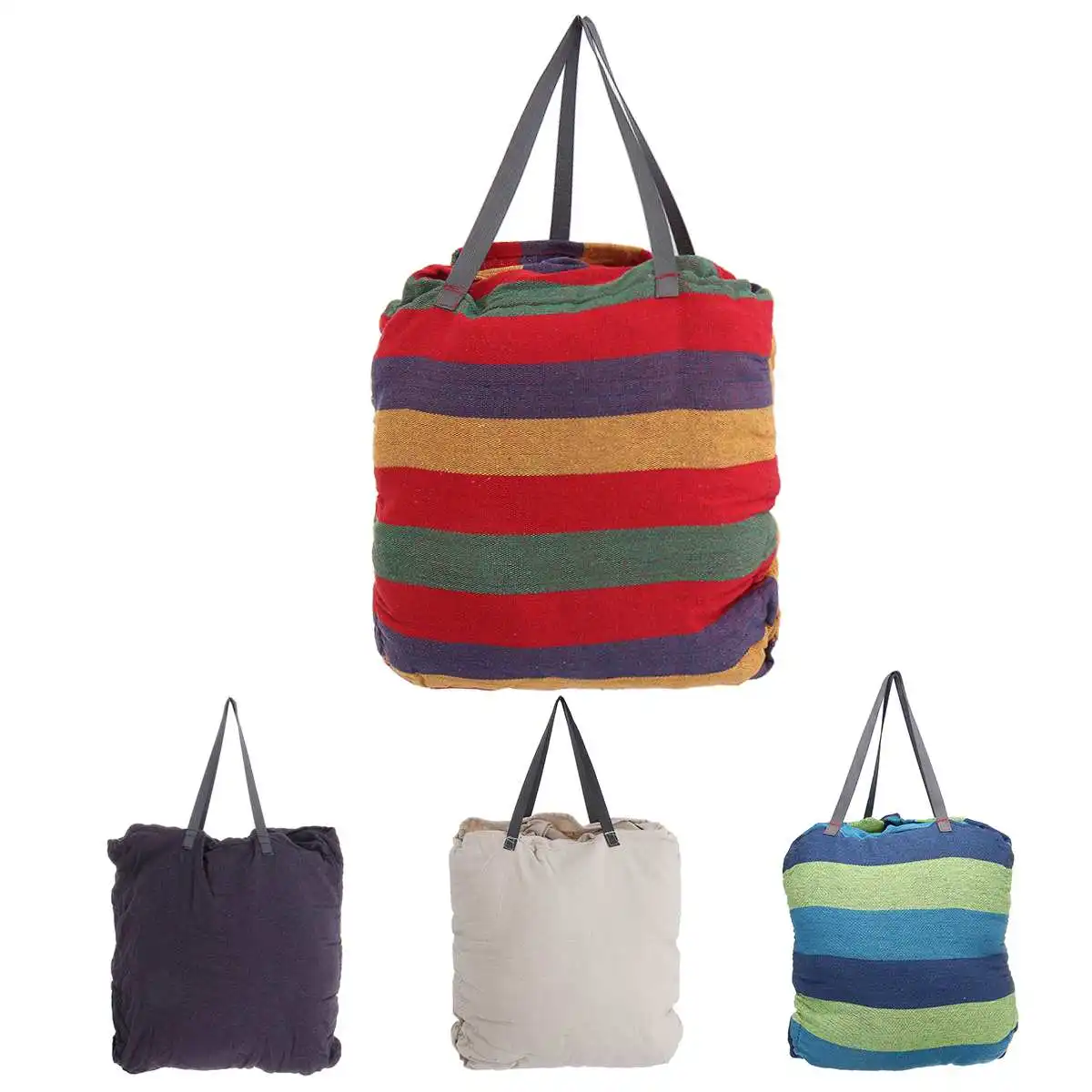 

Portable Hammock Chair Seat with 2 Pillows Hanging Rope Chair Swing for Garden Indoor Outdoor Multifunction Hammock Swings