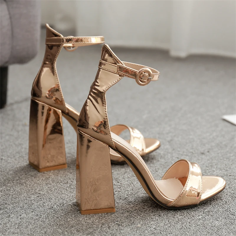 2019 г. Летние женские босоножки на платформе высоком каблуке 11 5 см золотистые