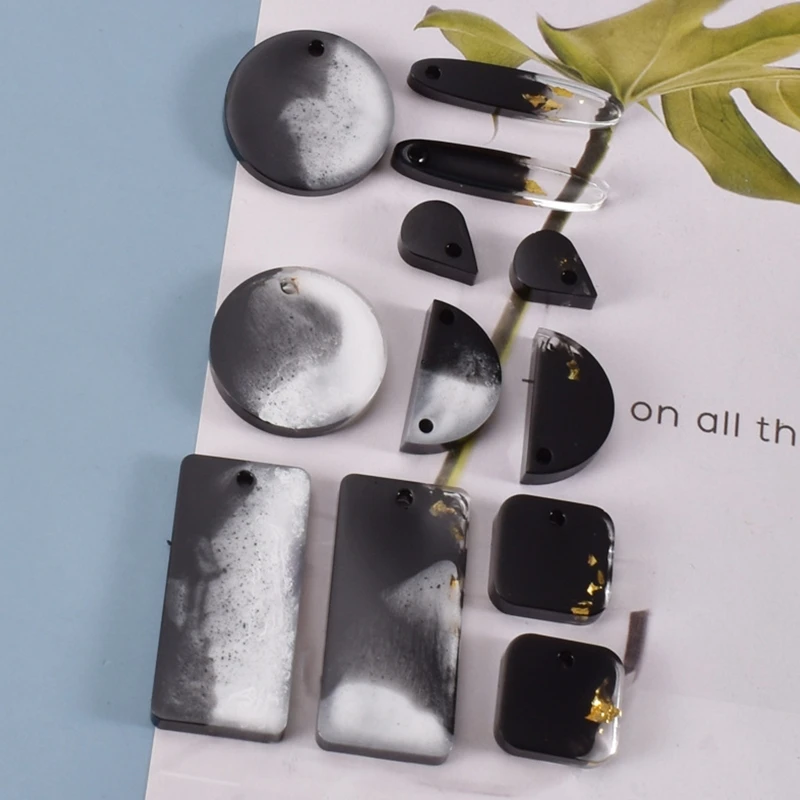 

Crystal Epoxy Resin Mold Earrings Dangler Casting Silicone Mould DIY Crafts Jewelry Pendant Making Tools 97QE