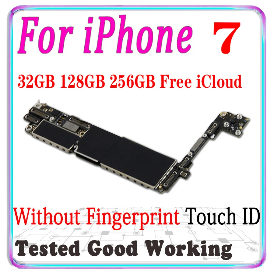 Материнская плата 32 ГБ 128 256 для iphone 7 4 дюйма поддержка 4G LTE Net Бесплатный iCloud