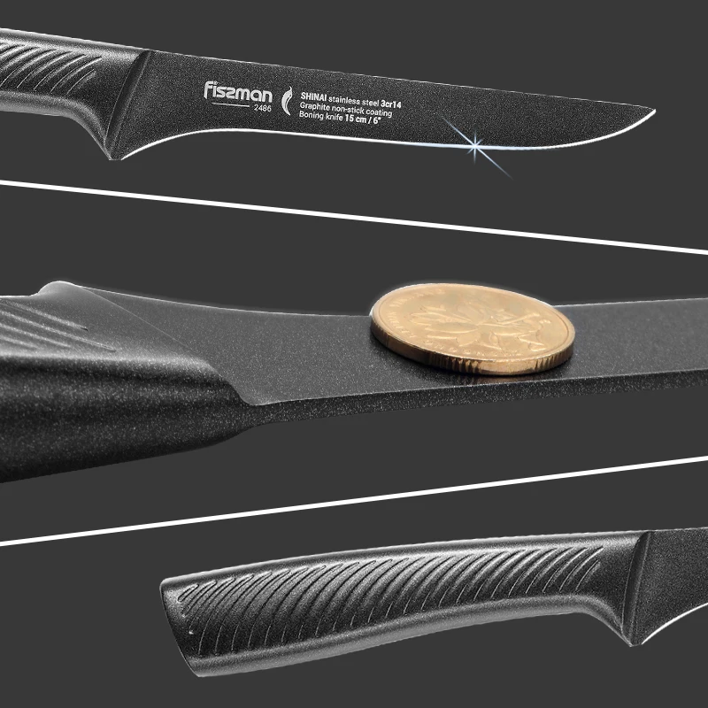 Fissman SHINAI серии 6 дюймов склеивание ножей Фруктовый нож для очистки овощей из
