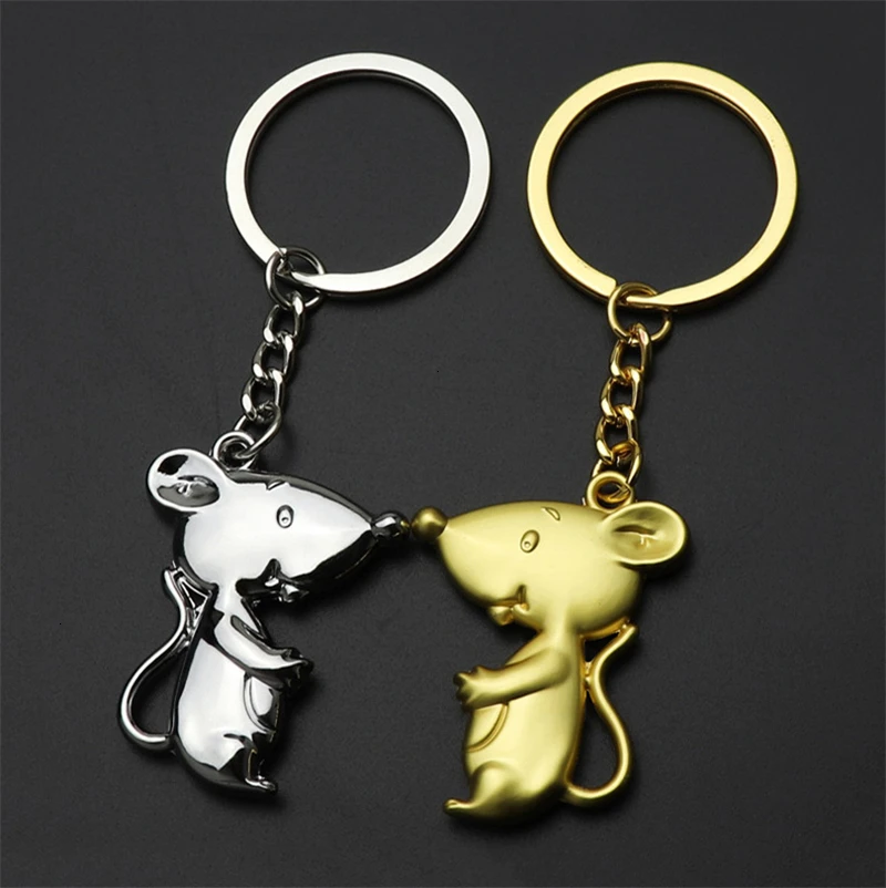 2020 модные сплав брелок с мышью металлическими цепочками золотистого цвета