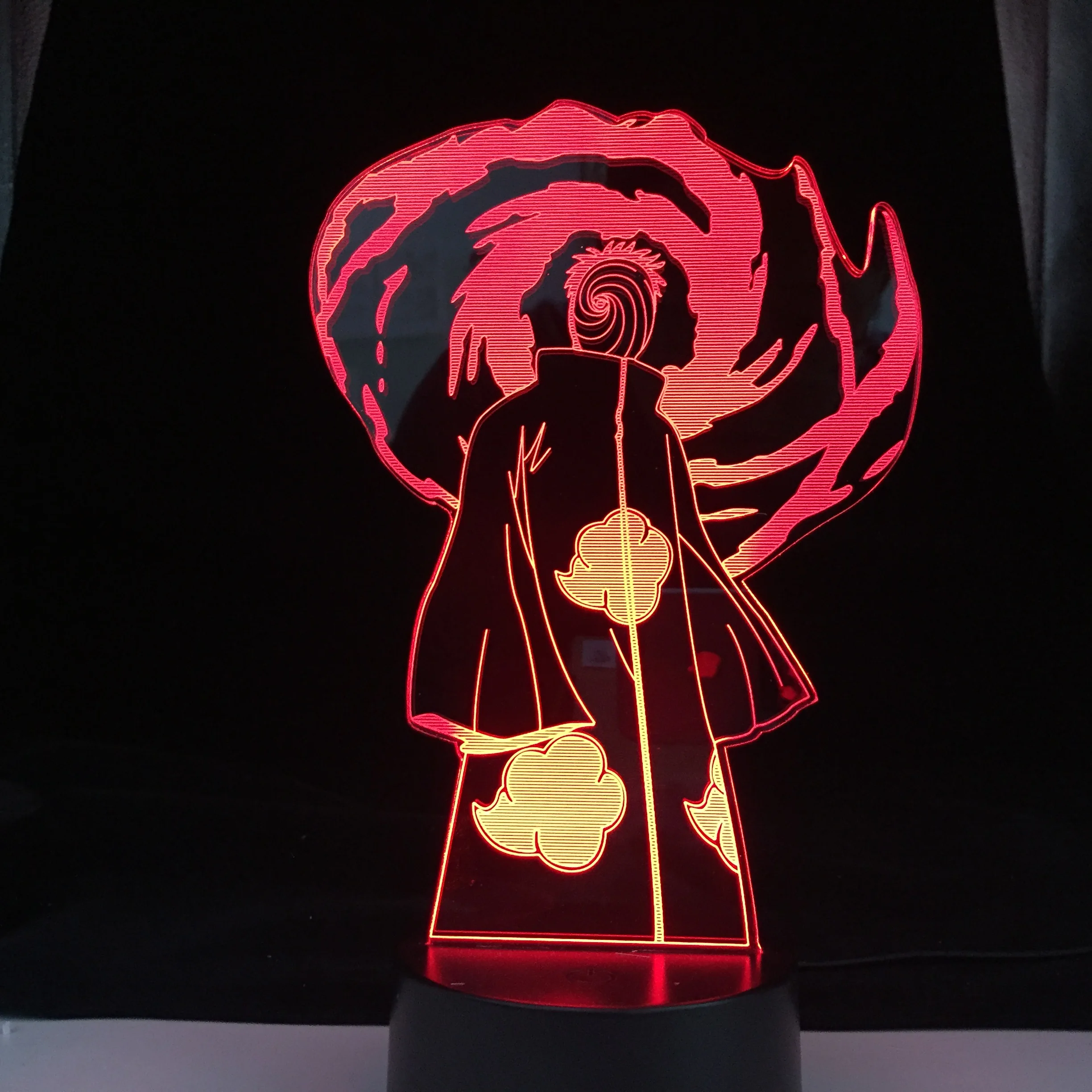 

Аниме-фигурка Tobi, 3D Светодиодная лампа с сенсорным датчиком, Красочный ночник для спальни, декоративный светильник, крутой подарок ребенку ...