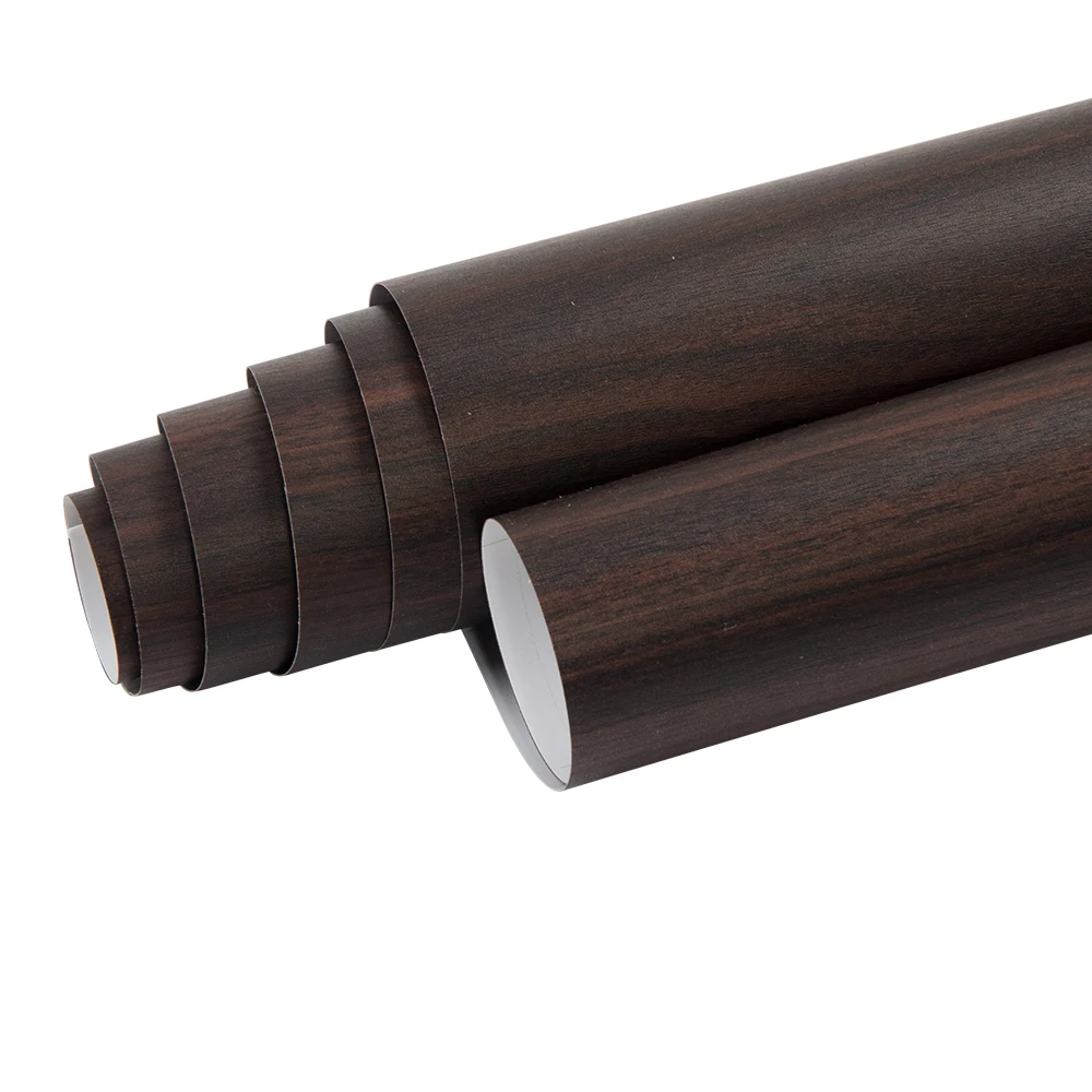 Виниловая пленка SUNICE с коричневой текстурой древесины для домашней мебели