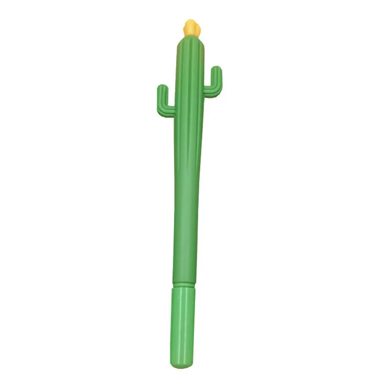 

1pc Cactus Gel Pen 0.5mm Kawaii Pens Novelty Stationery Student Black Signature Pen Office School Supplies