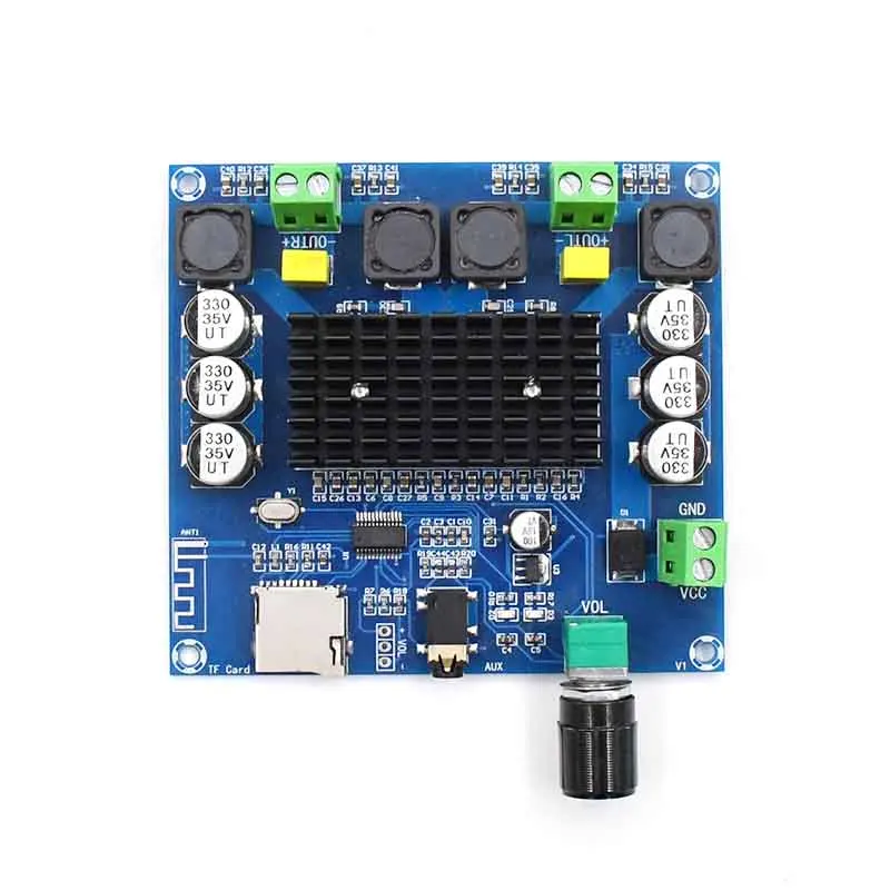 Плата усилителя Bluetooth YWJJX XH-A105 TDA7498 5,0, DC12 ~ 30V100W * 2, плата цифрового усилителя с поддержкой AUX, бортовой потенциометр
Плата усилителя Bluetooth YWJJX XH-A105 TDA7498 5,0, DC12 ~ 30V100W * 2, плата цифрового усилителя с поддержкой AUX, бортовой потенциометр