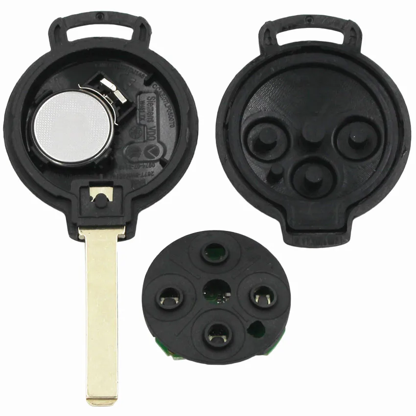 3 Buttons Smart Remote Key Fob 315Mhz 433MHz with ID46 (7941 ) Chip CR2016 Battery for Benz Fortwo 451 2007-2013 | Автомобили и