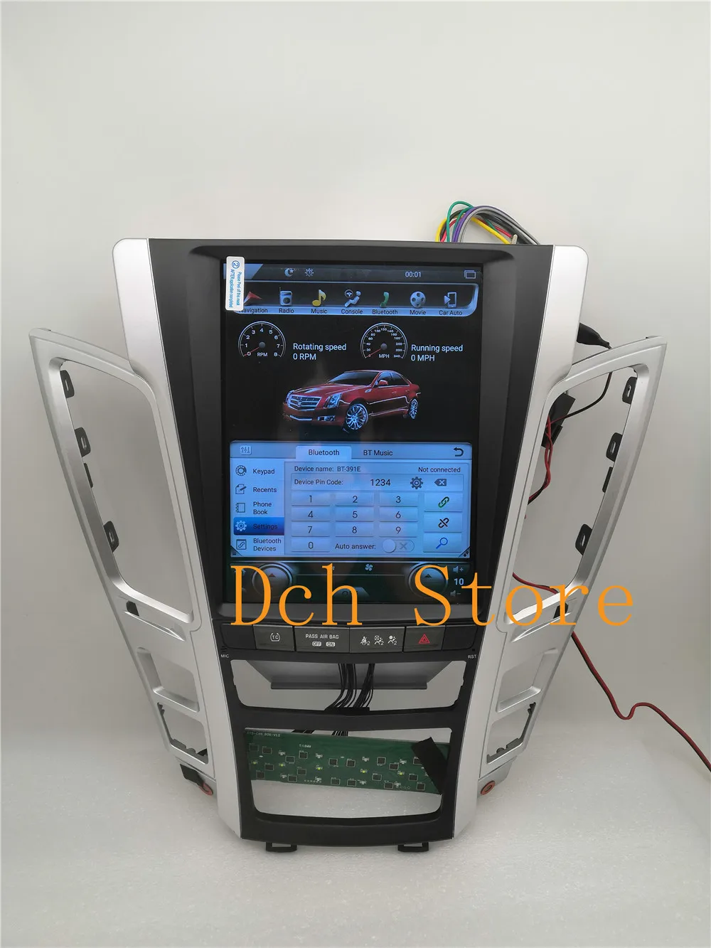 10,4 дюймов вертикальный экран Tesla стиль Android 8,1 автомобильный dvd-плеер gps для Cadillac старый CTS 2007-2012 навигация Радио стерео px6