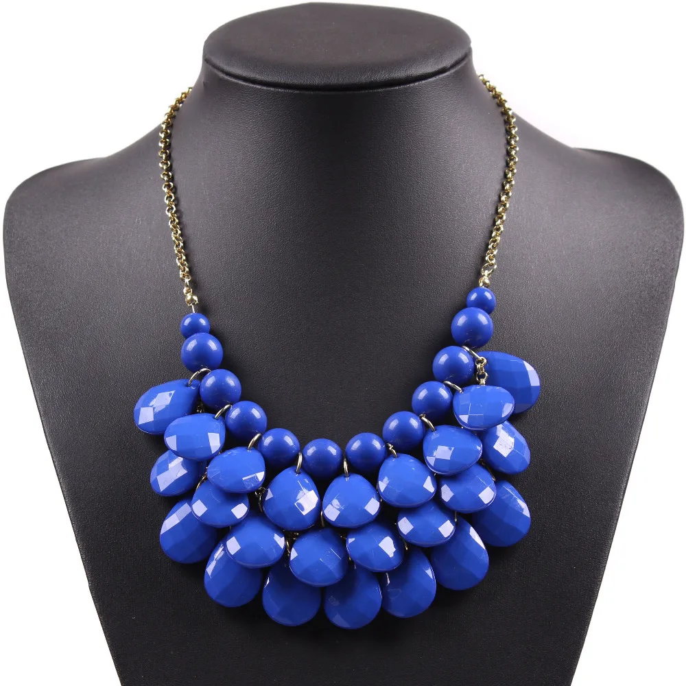 Ожерелье с пузырьками женское ювелирное изделие акриловое ожерелье из бисера