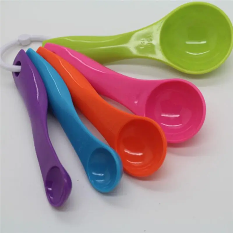 5 шт./компл. пластиковая кухонная мерная ложечка для кофе столовая ложка мерные