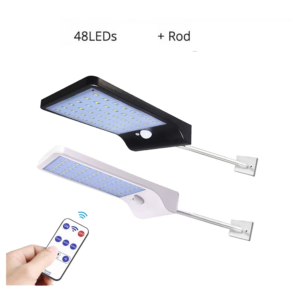 Led Garden Solar Lamp Motion Sensor Wall Light 3 Mode 48 LED Separable Power Super Bright Security Waterproof Lights | Лампы и