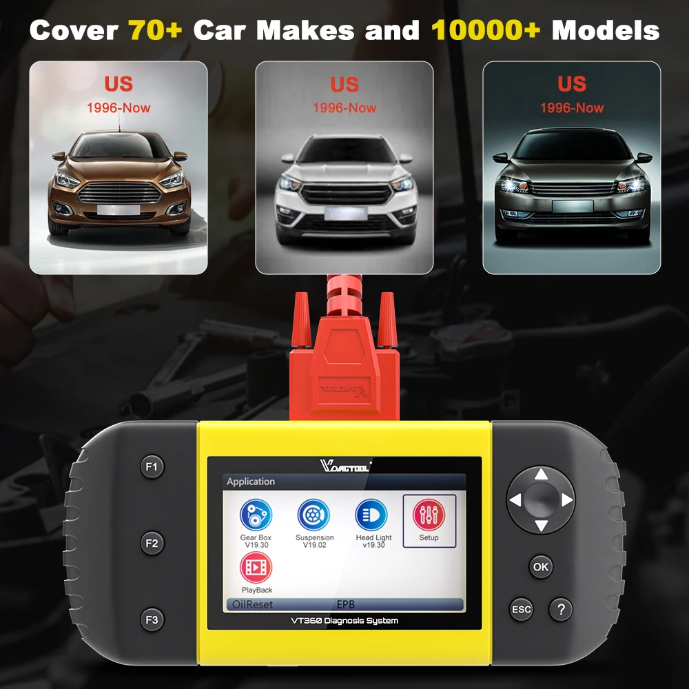 Автомобильный диагностический сканер VDIAGTOOL VT360 VT300 VT600 профессиональный