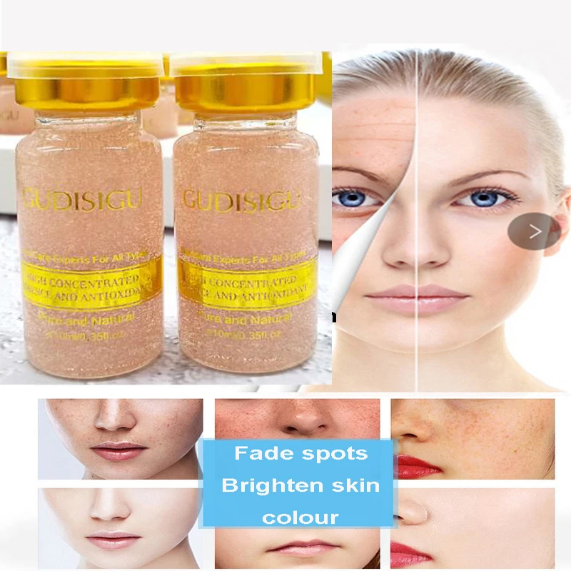

New Rose Petals Face Serum Immediately Make You White Moisturizing Anti-Wrinkle Anti Aging Collagen Shrink Pores Face Essence
