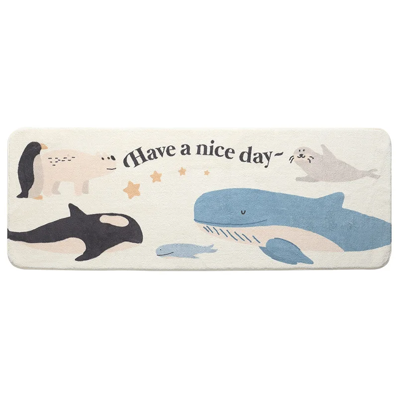 

Bedroom Mats for Bedside Rug Non-Slip Absorbent Bathroom Doormat Super Soft and Comfortable Foot Pad Decorative Floor Carpet