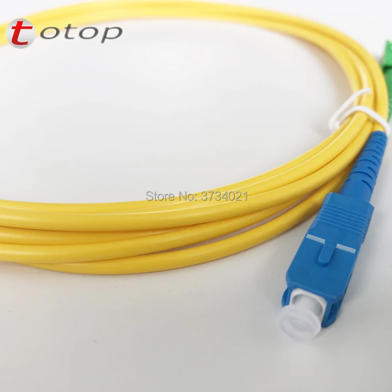 50 шт./лот SC/APC FC/UPC LC/APC SC/UPC 3 м в длину 0 мм G657B3 желтый оптоволоконный