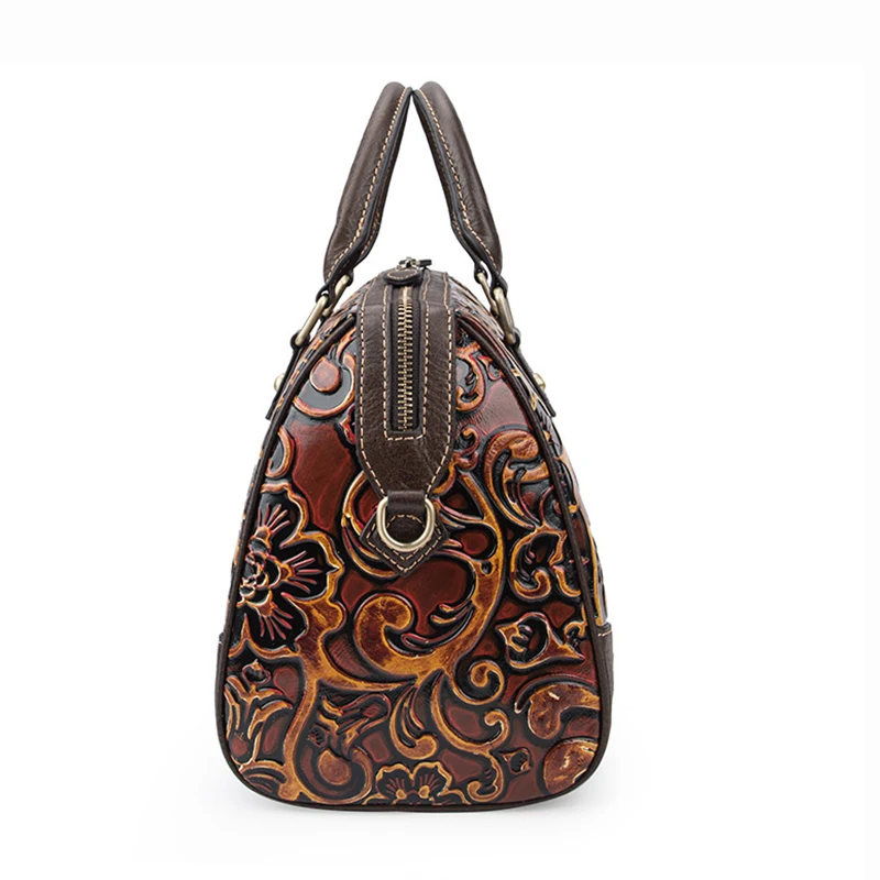 Сумка тоут женская с верхней ручкой саквояж кросс боди из натуральной воловьей