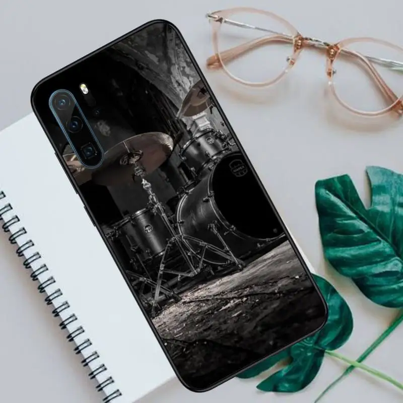 

Musical Instrument Drum Phone Case For Huawei P9 P10 P20 P30 Pro Lite smart Mate 10 Lite 20 Y5 Y6 Y7 2018 2019