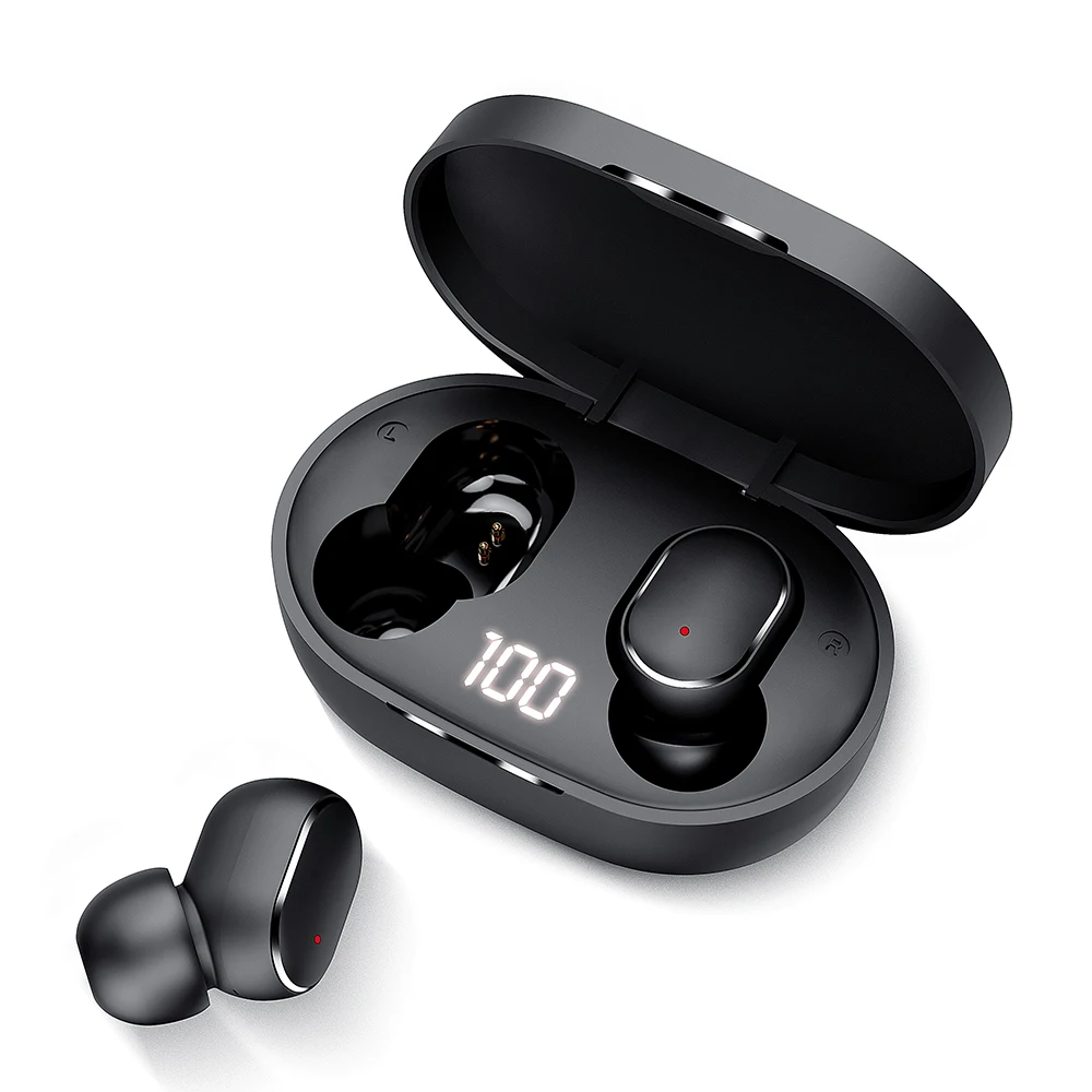 Беспроводная гарнитура kebidu Спортивная прочная для прослушивания Bluetooth TWS дисплей