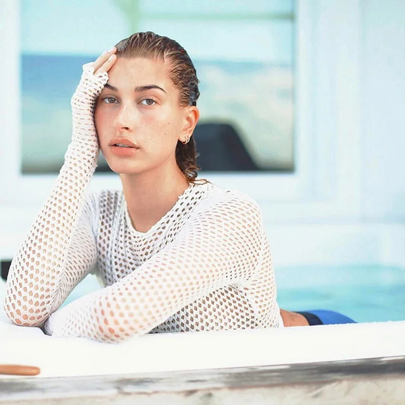 

Diseyar Cover Up Long Sleeve Mesh Knitted Crochet Beach Tunics Bikini Sarong Wrap Women Swimsuit Dress 2021 Summer