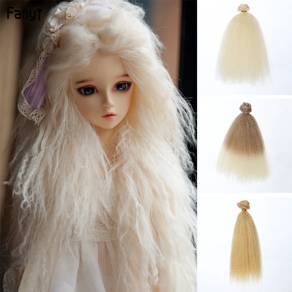 Кукла парик афро волосы для детской игрушки и BJD SD кукла 18 дюймов американская