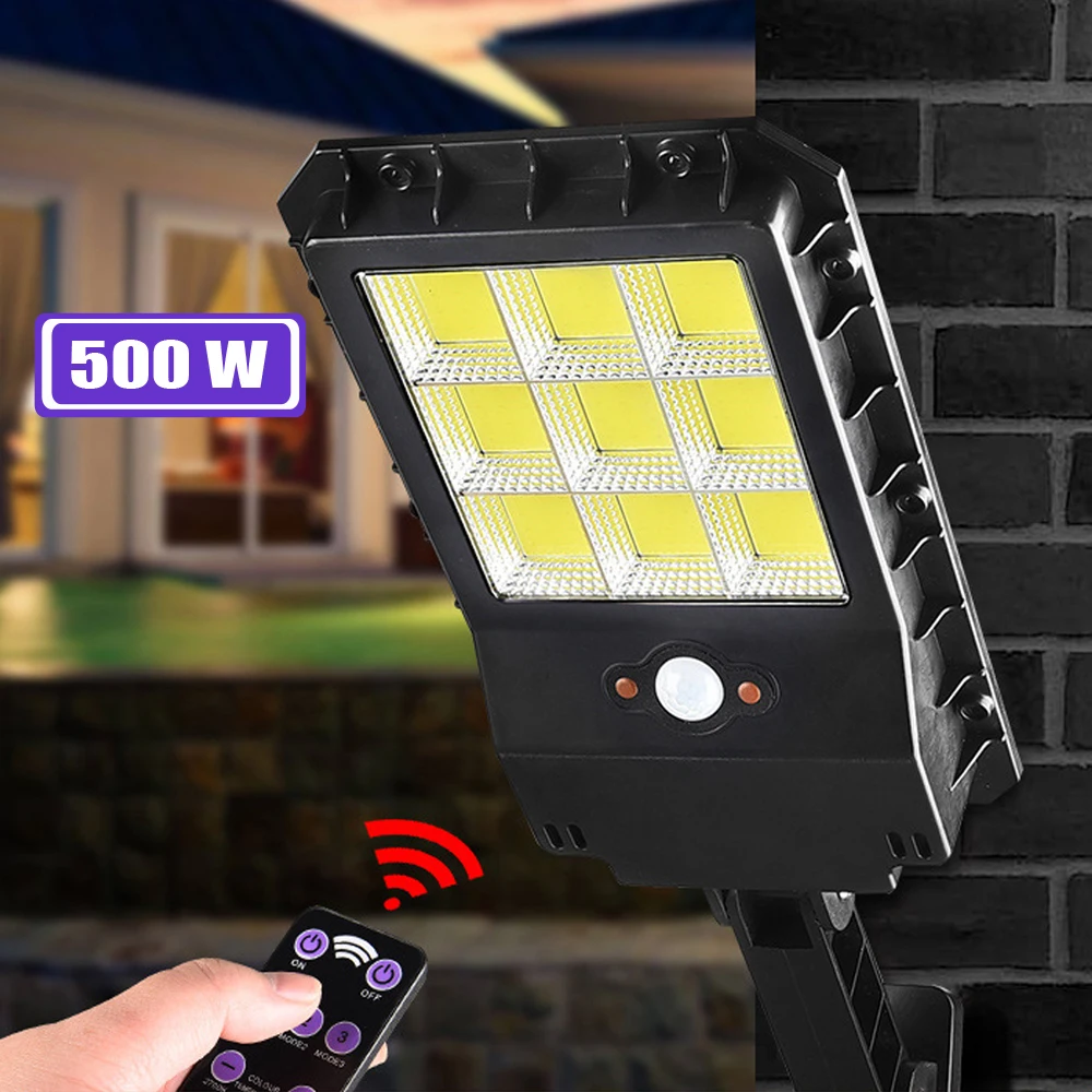 Светодиодный солнечный светильник 500 ватт 3 Режим преобразования настенный