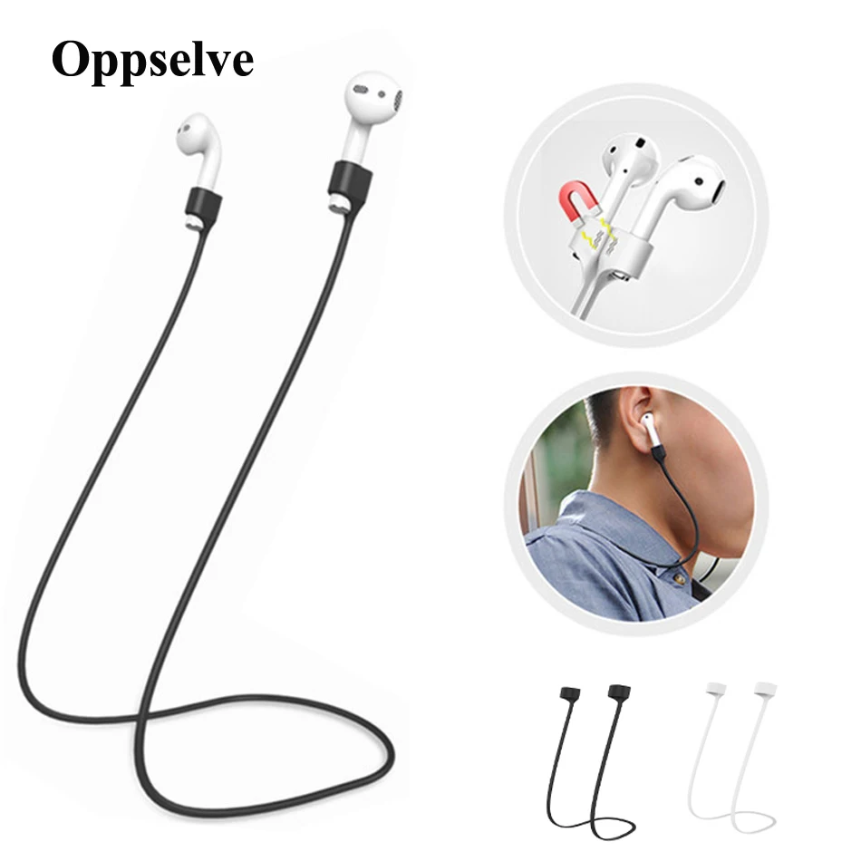 

Bluetooth Earphones Silicone Cable Cord Earphone Strap For Airpods Pro And For Airpods 1 2 Wired Earphone Anti-Lost Strap Rope