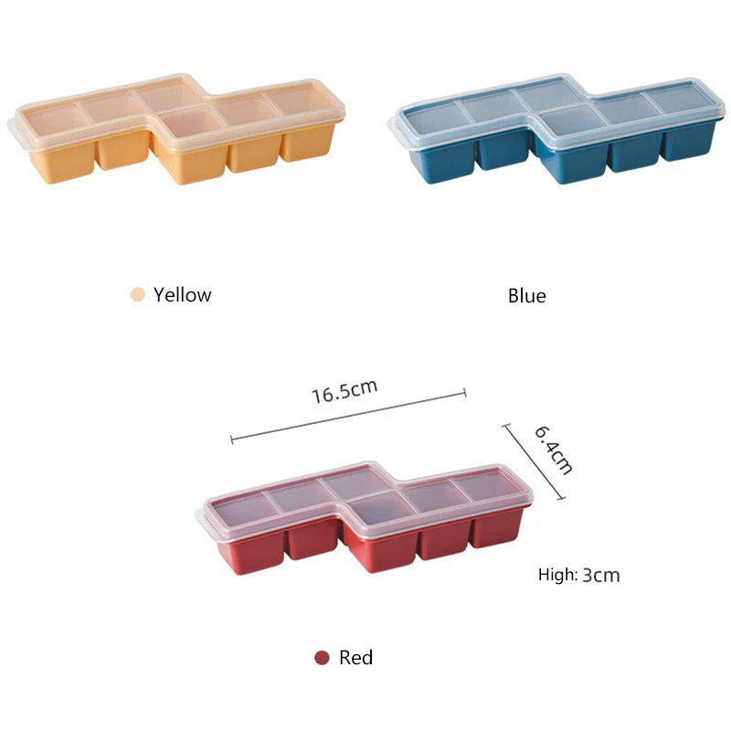 

2PCS Silicones Ice Mould Ice Cube Maker Food Grade Mold High Quality Small Ice Box Cool Summer Household Accessories Tools