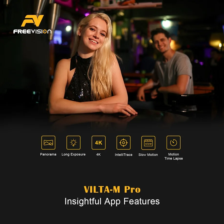 Freevision VILTA M Pro 3 осевой портативный монопод с шарнирным замком для смартфонов iPhone X