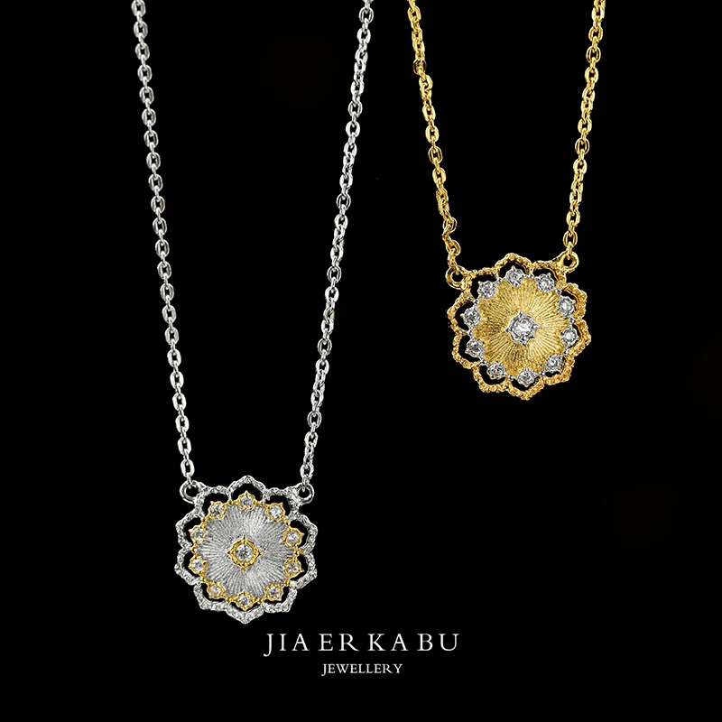 

925 Sterling Silver zircon Necklace Sliver 925 Jewelry For Women European Court Style vintage style