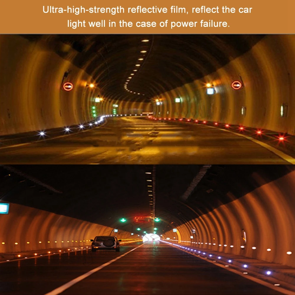 12LED Solar Powered Stud Light Dual Color Road Pathway Highway Tunnel IP68 Waterproof 24VRoad | Безопасность и защита