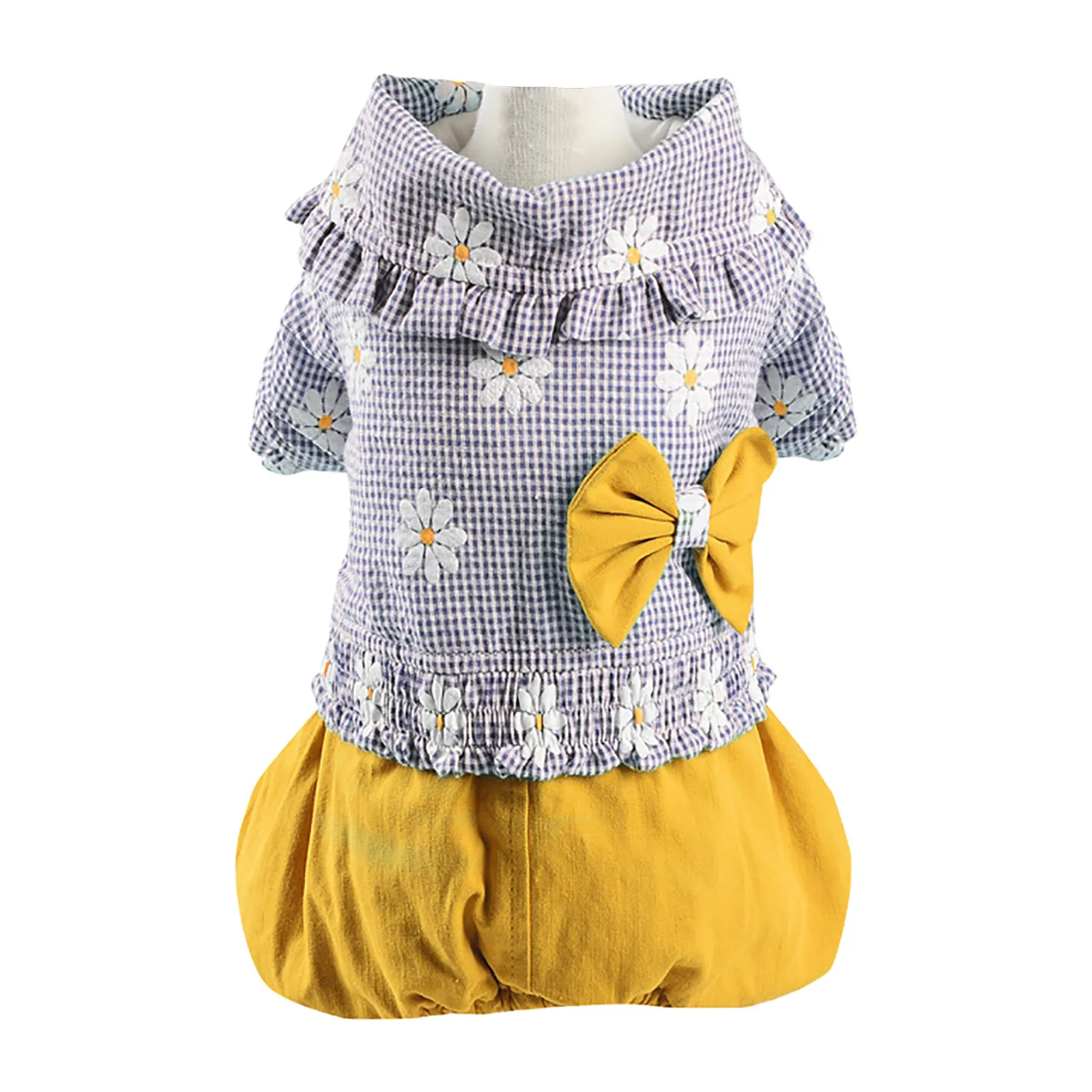 

Small Dogs Puppy CoatNew Winter Dog Four Legs Cotton Padded Princess Bow Small Dog Dog Windproof Thicken Coat Outfits Four Legs