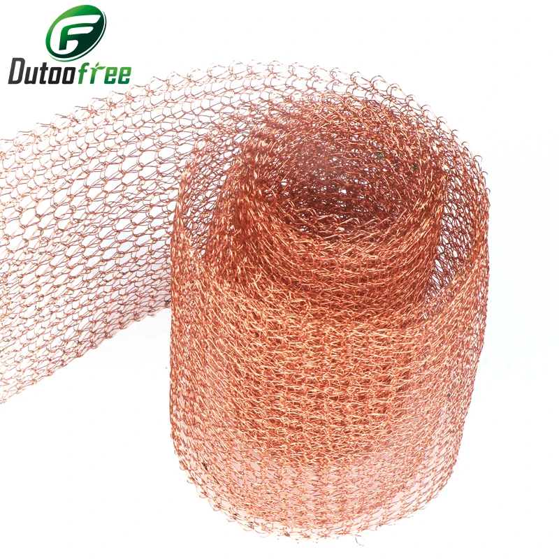 Фильтрующая сетка медная для дистилляции гофрированная шириной 100 мм рефлюкса