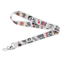 the office movie character lanyards for keys in mobile phone straps necklace card holders webbing ribbons keychain keyring e0717
