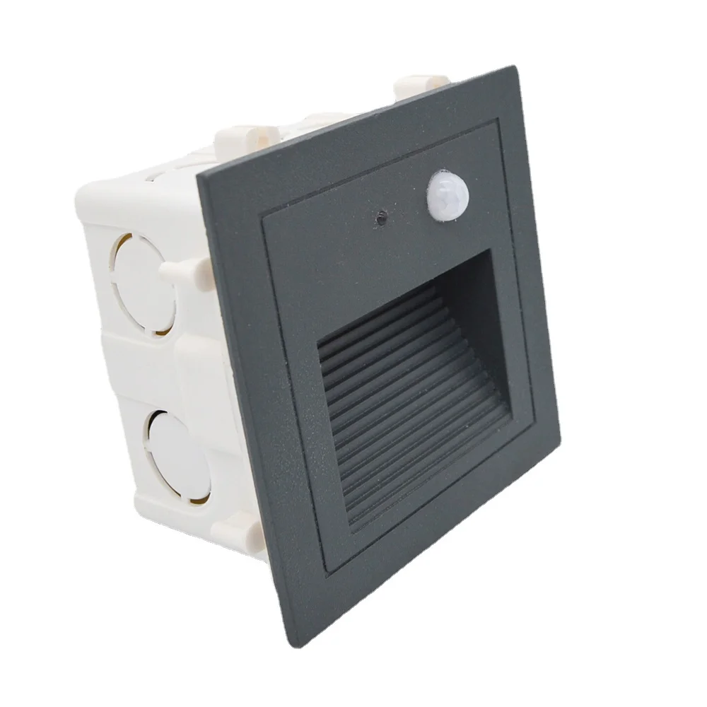 

3W Night Light Intelligent PIR Motion Detector Sensor LED Stair Lamp IP65 Waterproof Garden Path Step Ladder Foyer Wall Sconce
