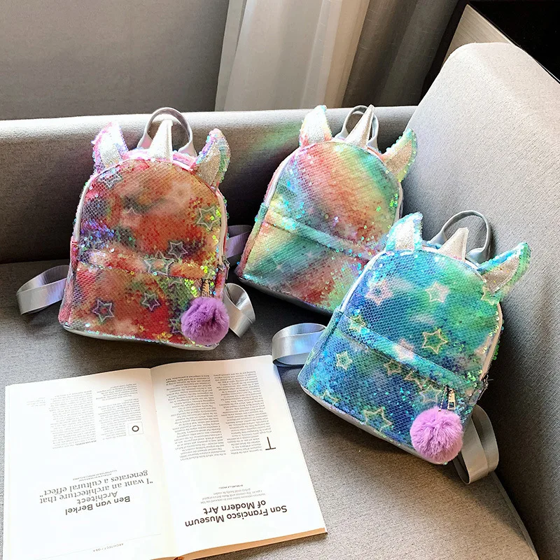 

Women Unicorn Shapes Backpacks Rainbow Colorful Design Handbags For Female Kawai School Bags Totes Ladies New Brand Cute Bagpack
