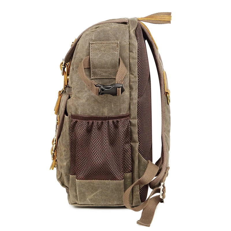 large capacity front open waterproof slr camera canvas rucksack travel bag dslr backpack camera bag free global shipping