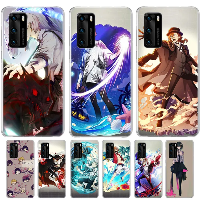 

Anime Bungou Stray Dogs Case For Huawei Mate 40E 40 30 Pro + 20 10 Lite Y5 Y6 Y7 Y9 2019 Silicone Soft TUP Cover Coque