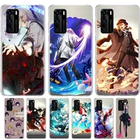 anime bungou stray dogs case for huawei mate 40e 40 30 pro 20 10 lite y5 y6 y7 y9 2019 silicone soft tup cover coque