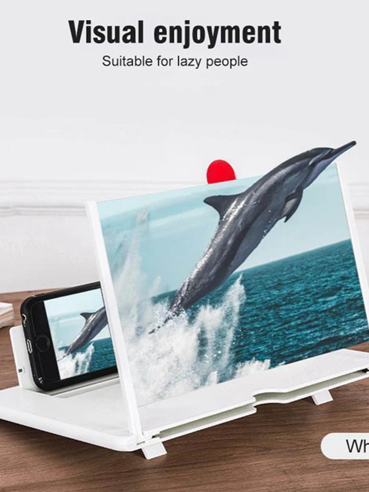 

Cell Phone Screen Amplifier Thin Foldable 3D HD Video Magnifier Stand