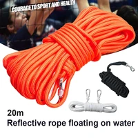 20m buoyant rescue line salvage water floating life rope cord with safety buckle outdoor activities climbing resure safety tools