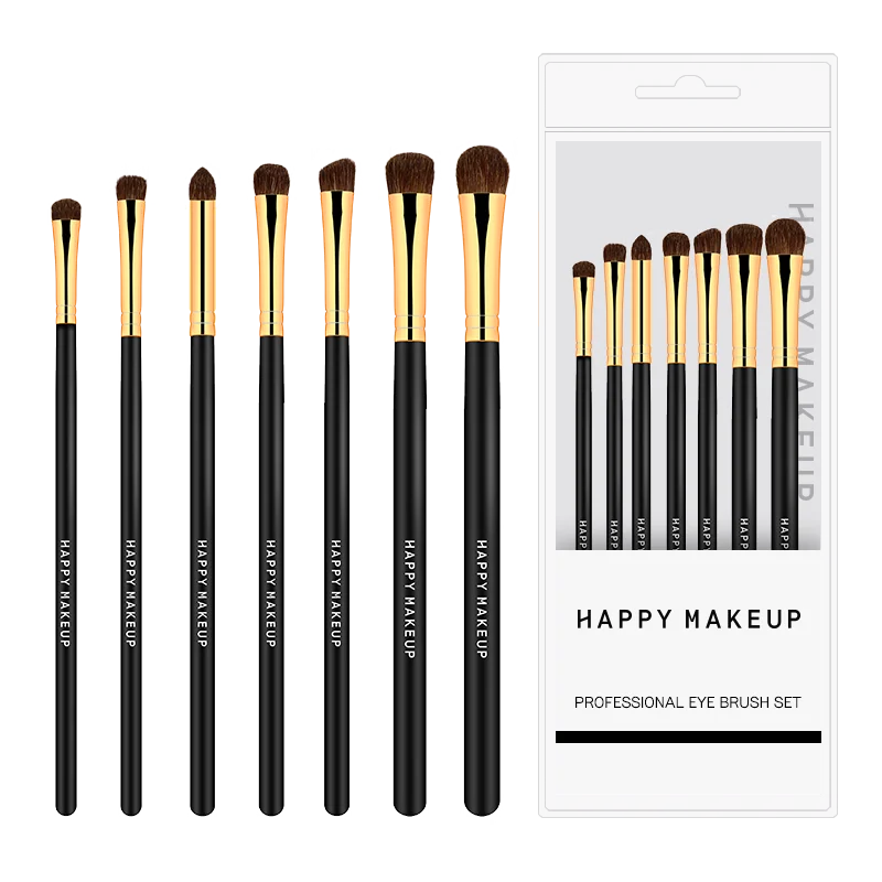

HMG 7 Pcs Eyeshadow Makeup Brushes Set Horse Hair Professional Cosmetic Brush Beauty Tools For Face Eyebrows