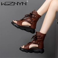 2021 women summer sexy wedge platform sandals female casual ins heel shoes cross straps shoes ladies fashion outdoor footwear