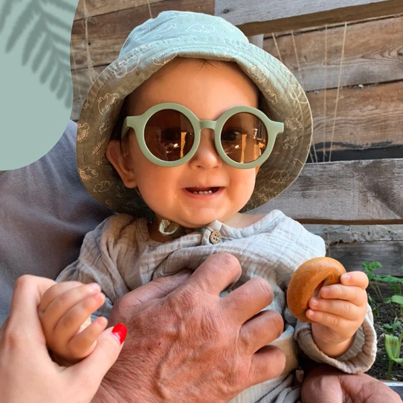 Children Sunglasses Cute Round for Kids Girls Boys Sun Glasses UV400 Protection | Hats & Caps